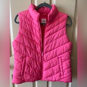 Gap | Women’s | Pink Puffer Vest with zipper & pockets | Size M
